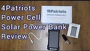 4Patriots Patriot Power Cell Review | Solar Power Bank | Prepper | Prepping | Preps | SHTF