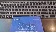 Saco Chiclet Premium Keyboard Skin and Protector for Laptop