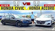 HONDA FACEOFF! -- 2022 Honda Civic vs. 2021 Honda Accord: Comparison