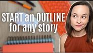 the EASIEST way to outline a story | how to outline a novel | why writers struggle with outlining