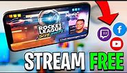 How To STREAM MOBILE GAMES to Twitch, YouTube, Facebook with FACECAM (NO CAPTURE CARD)(iOS/Android)