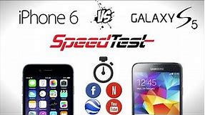 iPhone 6 vs Galaxy S5 - Speed Test (4K)