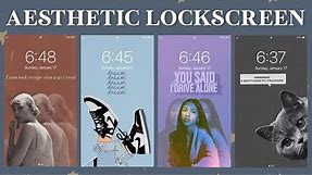 How To Make Aesthetic Lockscreen | PicsArt