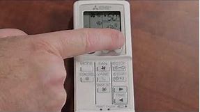 Mitsubishi Ductless Remote - Simple Remote, Advanced Functions
