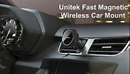 Unitek Magnetic Wireless Car Mount Charger – Ice Cooling Charging Holder for MagSafe QI Quick Charge Stand Cars Accessories Air Vent USB Magnet Chargers for Apple iPhone 14/13/12 Pro Max