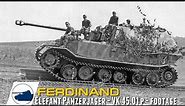 Rare Ferdinand - Elefant Panzerjager - VK 45.01 p WW2 Footage.