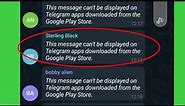 Fix Telegram This message can't be displayed on telegram apps downloaded from the Google Play Store