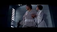 Star Wars New Hope Luke and Leia Swing scene First Kiss