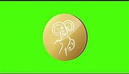 Aries Zodiac Sign Icon Green Screen | Aries Zodiac Sign 3D Rotation Animation | Siddam Bharat