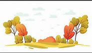 Autumn - Free Cartoon Background Loop
