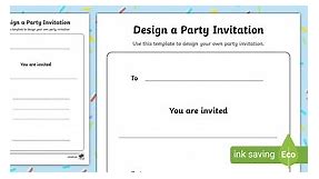 Design a Party Invitation Card Template