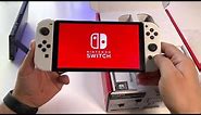 Unboxing Nintendo Switch - OLED Model White set (first contact review)