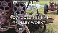 Hay Trolley- how does it work? Loose Hay 1930's style