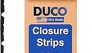 Duco 9in Classic Rib Profile Foam Closure Strips for Metal Roofing Panels - 3 ft Long Outside Roof Closure Strips (20 Pcs)