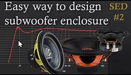How to design custom subwoofer enclosure with ported box calculator