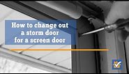 How to Change a Screen door to a Glass Storm Door