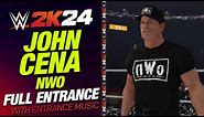 JOHN CENA NWO WWE 2K24 ENTRANCE - #WWE2K24 JOHN CENA NWO ENTRANCE WITH THEME