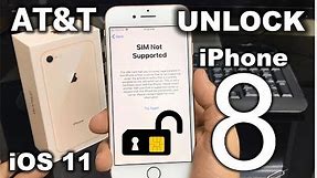 How To Unlock iPhone 8 from AT&T to any carrier