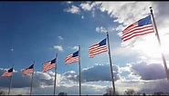 American flag waving in the wind at Washington Monument USA 🇺🇸 4k UHD Washington DC