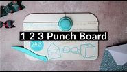 1 2 3 Punch Board // We R Memory Keepers // How to create an envelope, bow and box!!