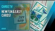 FOUR FUN & EASY CARDS USING CRAFTY GOODIES FROM DOLLAR TREE