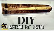 Simple DIY Baseball Bat Display Rack