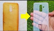 Smartphone Cover Restoration, Cleaning Yellowness of Phone Cover