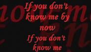 "If You Don't Know Me By Now" - Lyrics by Simply Red