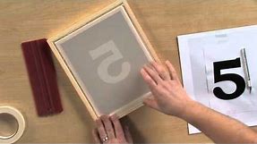 How to Screen Print Using the Stencil Technique