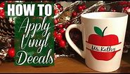 HOW TO MAKE AND APPLY VINYL DECALS WITH CRICUT