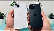 iPhone 15 / 15 Plus Black vs Blue Color Comparison