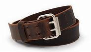 The Double Down Two Prong Men's Leather Work Belt
