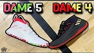 Adidas Dame 5 & Dame 4 Comparison! (Damian Lillard)