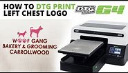 How To DTG Print Left Chest Logos | DTG G4