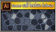 Stone wall texture very quick - Adobe Illustrator tutorial.