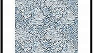 Poster Master William Morris Poster - Marigold Print - Textile Pattern Art - Flower Art - Blue Floral Art - Gift for Men & Women - Decor for Office, Bedroom or Living Room - 16x20 UNFRAMED Wall Art