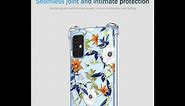 OEURVQO for Pixel 6 Google 6 Case Clear Floral Flower Pattern Soft TPU Shockproof Bumper Anti-Scratch Protective Phone Cover for Google Pixel 6 (Colorful Flowers)