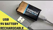 How to Make USB Rechargeable 9V Li-Ion Battery