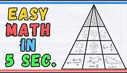How many triangles can you find in the picture? | A smart method to discover all triangles