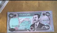Foreign Currency Bank Note Iraq-Fifty dinars, 250 dinars, Sadam Hussein