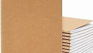 Paper Junkie 12-Pack Kraft Paper Notebooks A6 Size, 4x6 In Writing Journal with 80 Lined Pages, Notebook Set for Students, Writing, Classroom, Travel, Business, Office Supplies