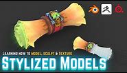Making Simple Stylized 3D Models with Blender, ZBrush & Substance Painter