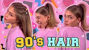 90's inspired hairstyles! (quick & easy)