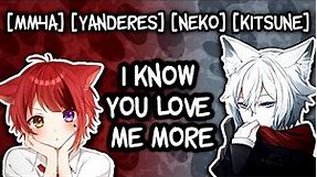 [MM4A] Yandere Cat And Fox Boy Fight To Get Adopted By You [Neko][Kitsune]