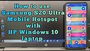 how to connect laptop to mobile hotspot | android phone