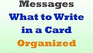 Greeting Card Messages: Examples of What to Write