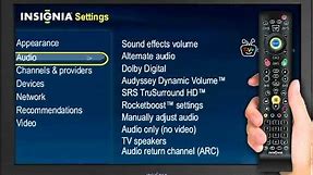Audio Setup Guide | Insignia Connected TV