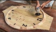 One Of The Most Interesting And Unique Designs You Will Ever See // HowTo Make A Giant Wall Clock