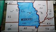 How to draw Missouri map easy SAAD