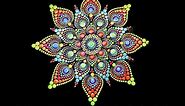 Trippy Hippy real time Mandala Dotting Tutorial by Susan Nelson
